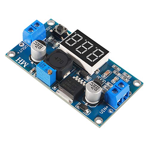 5Pcs LM2596S DC-DC LM2596 with LED Display Voltmeter Buck Converter Step-Down Regulator 4.0-40V to 1.25-37V DC 36V to 24V to 12V to 5V Power Supply Module Compatible with Car Motor Buck - color: LM2596 LED