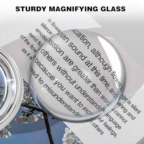2Pcs 3.1inch Crystal Dome Magnifying Paperweight for Outdoor Events - color: 2pcs