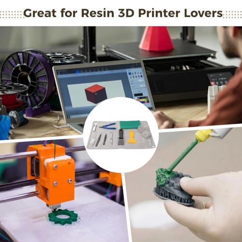 40 PCS Resin 3D Printer Accessories - 3D Printing Tools Set, Includes Stainless Steel Funnel, Silicone Mat, Precision Scissors, for High-Precision Prints