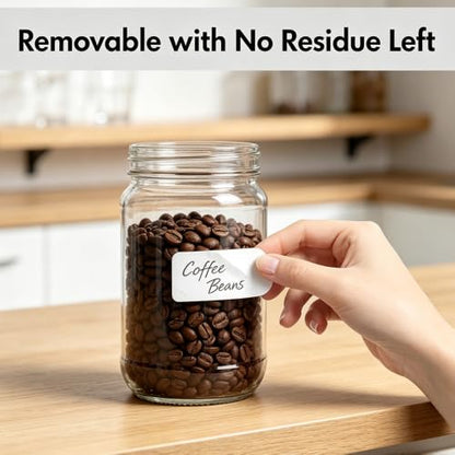 Homrelaxy 1400 Pcs 1"x2" Removable Labels for Food Containers, No Residue - size: 1"x2"