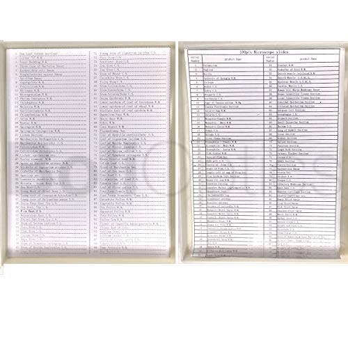 BoliOptics 200 Prepared Microscope Slides General Biology Specimen Set Plant Animal Human Anatomy Cells for Students Hobbyists Beginners Kids Homeschool, SL39901009