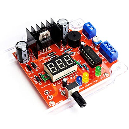 Alinan 2pcs LM317 DIY Kit Adjustable Regulated Voltage 110V to 1.25V-12.5V Step-Down Power Supply Module PCB Board Electronic Kits