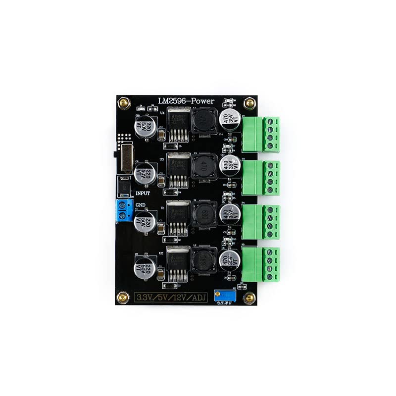LM2596 Multi-Channel Switching Power Supply Module 3.3V/5V/12V/ADJ Adjustable Voltage Output Buck Converter DC-DC Step-Down Power Supply
