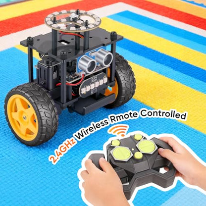 Smart Robot Car Kit, Robotics for Kids Ages 8-12 12-16 - color: Black