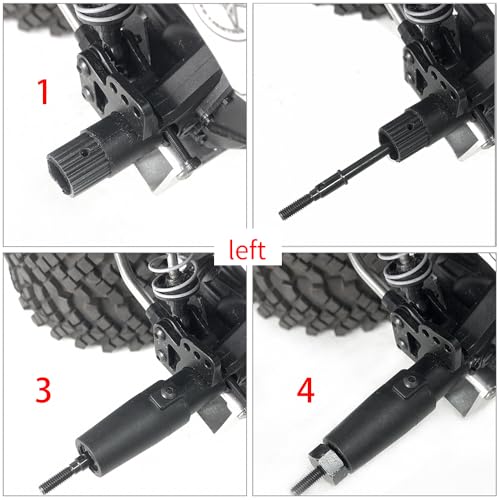 Steel Rear Axle CVD Drive Shafts for 1/10 RC Axial Wraith 90018 90048 RR10