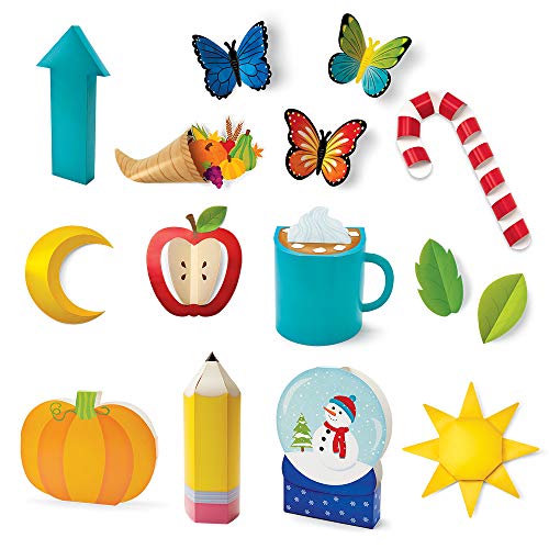 Creative Teaching Press 3D POP! Year-Round Seasonal Accents Bulletin Board (10174) - color: 3d Seasons