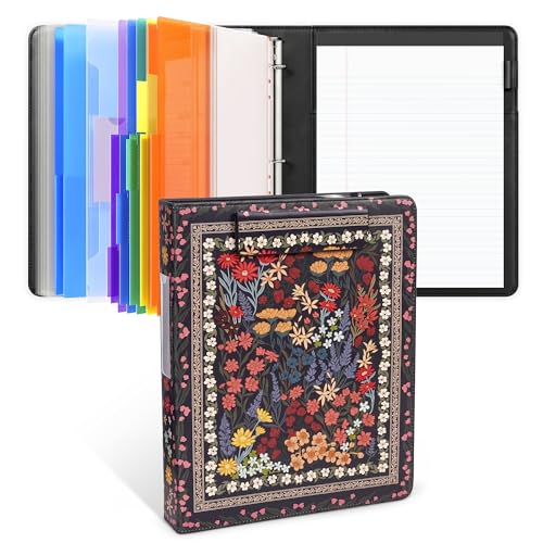 JoyCat 3 Ring Binder Clipboard with Storage, 5 Folders, Classical - color: Classical