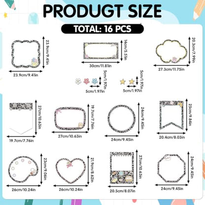 Magnetic Objectives Board for Classroom Learning Dry Erase Labels - color: Notebook