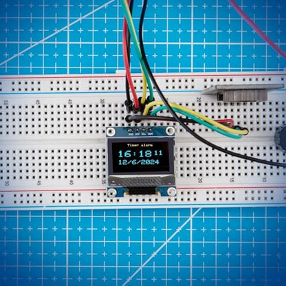 ELEGOO 0.96 Inch OLED Display Screen Module, Self-Luminous, SSD1306, 3PCS - color: Yellow & Blue
