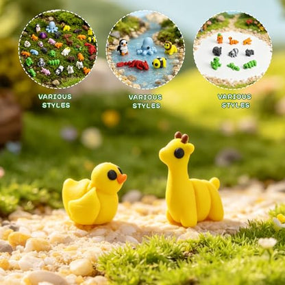 37 PCS Mini 3D Printed Animals, Articulated Animal Figurines, Flexible Fidget Toys, Desk Pets, Classroom Rewards, Party Favors & Goodie Bag Stuffers - color: Green