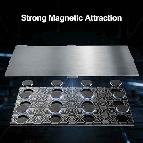 Resin 3D Printer Building Plate, 2PCS Flexible Spring Steel Sheet and 1PCS Steel Base Platform Compatible with ELEGOO Mars 5 / Mars 5 Ultra 3D Printer, 160x95.6mm