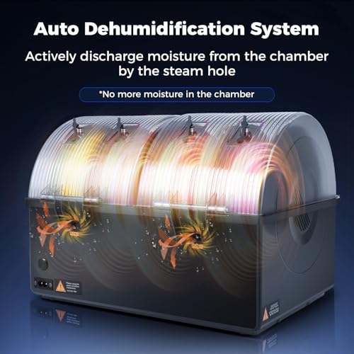 Sovol Filament Dryer 4 Spools, SH03 Dry Box w/ 85℃ Max Temp, 1.75/2.85mm - color: Metal Gray, size: 4 KG