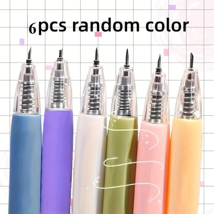 6PCS Pen Style Craft Knife Set – Precision Paper Cutter Hobby Knife for Scrapbooking DIY Crafts Scrapbook Cutting Tool (6PCS Random Color) - color: 6pcs Random Color