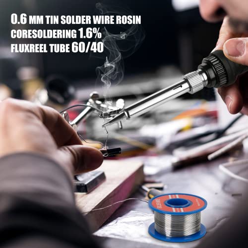 Soldering Iron Kit, 60W Soldering Iron with 5pc Interchangeable Tips, 10-in-1 Adjustable Temperature Solder Welding Tools, Fast Heating, Electronic Repair, 110V - color: 10-in-1 New