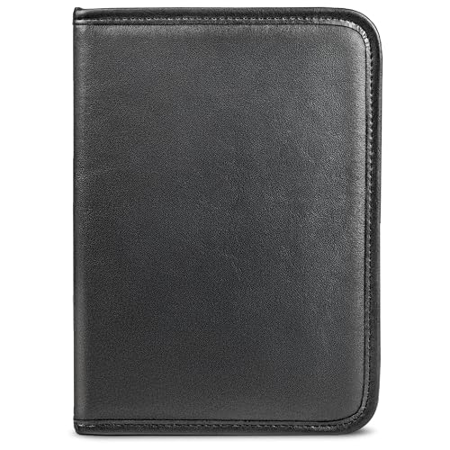 Samsill Professional Padfolio, Faux-Leather Mini Portfolio, with 5 x 8 Writing Pad, Black - size: Mini - 5 x 8 inches, style: Padfolio