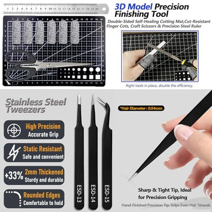82 Pcs 3D Printer Tool Kit w/Case for Bambu, Creality, Anycubic, Flashforge