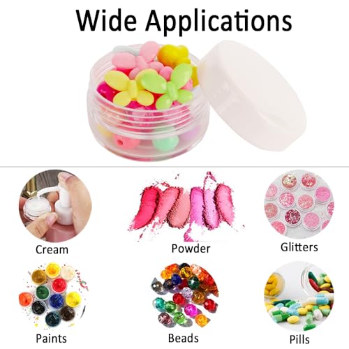 30pcs 10ml Small Sample Jar, Empty Refillable Cosmetic Container - color: 30x 10ml White
