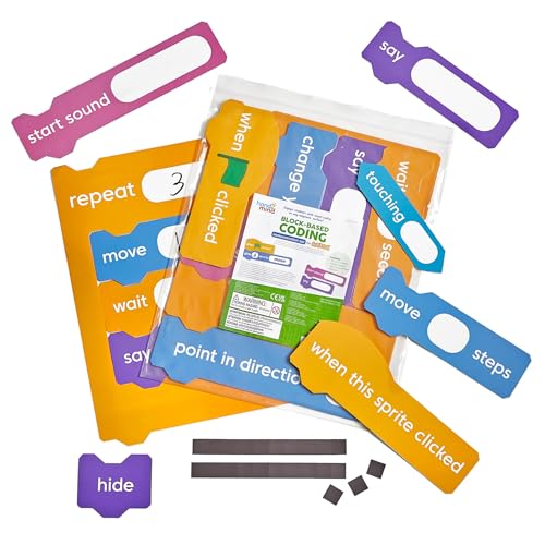 hand2mind Scratch Block-Based Coding Magnetic Demonstration Set - style: Demonstration Set
