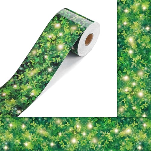 Outus 68 ft Garden Twinkle Hedge Bulletin Board Borders - size: 2.99 Inches, style: Garden Twinkle Hedge