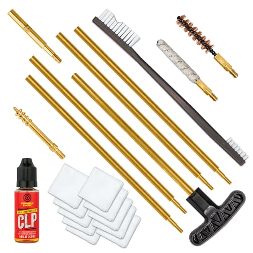 OTIS .270 Caliber Rifle Cleaning Kit, Includes Brass Rods, Brushes, Mops,