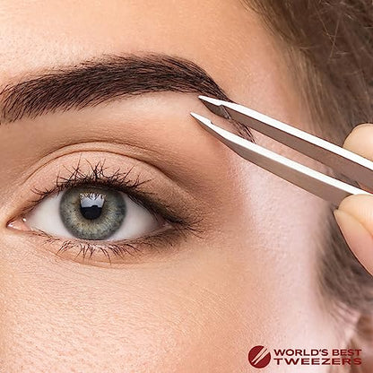 WBT Diamond Tip Slant Precision Tweezer for Eyebrow & Ingrown Hair Removal - style: Diamond Slant Tip