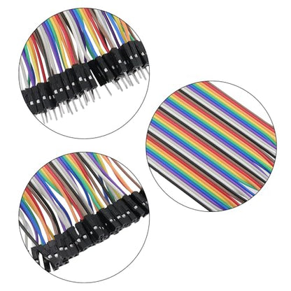 Antrader Breadboard Jumper Wires 40 Pin 10CM Male to Female Jumper Cable - size: 3.9 Inch (10cm), style: 40 Pin (M/F)
