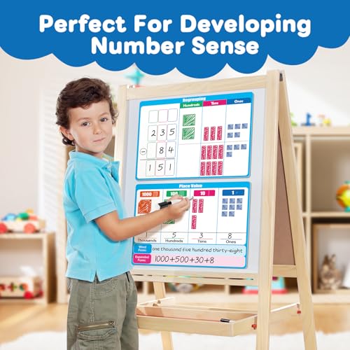 Giant Magnetic Place Value Chart Base Ten Blocks Math Manipulatives
