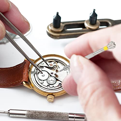 Chumia 8 Pieces Precision Jewelers Screwdriver Set, Micro Watch Repair - size: 0.6-1.6 mm, style: Flathead, Phillips