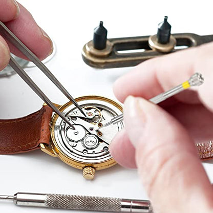 Chumia 8 Pieces Precision Jewelers Screwdriver Set, Micro Watch Repair - size: 0.6-1.6 mm, style: Flathead, Phillips