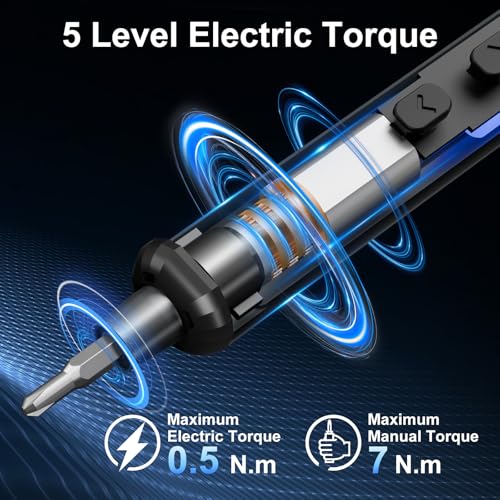 STREBITO Mini Electric Screwdriver, 67 in 1 Electric Screwdriver Kit - color: Upgraded Black