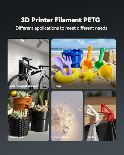 SUNLU 250g Filament Bundle 1.75mm, Multicolor 3D Printer Filament - color: Petg Spool-black+white+grey+red+ Klein Blue+green+yellow+sunny Orange+coffee Brown+beige+olive Green+oak+lavender Purple+cyan+bone White+magenta
