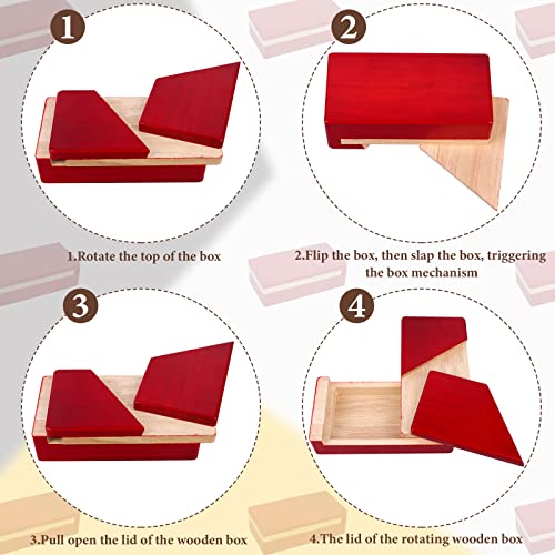 Puzzle Box 6 Pack Wooden Secret Puzzle Box with Hidden Compartment 3D Brain Teaser Magic Drawers Secret Magic Box Wooden Box Puzzle Case Difficult Puzz-l-e-s Box Gift Card for Adults and Kids - color: 6 Pieces