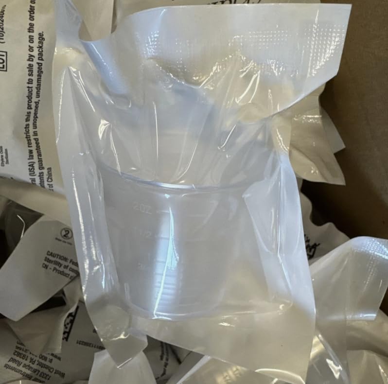 Sklar Sterile™ Graduated Plastic Medicine Cup - 2 fl oz, Disposable, case of 25