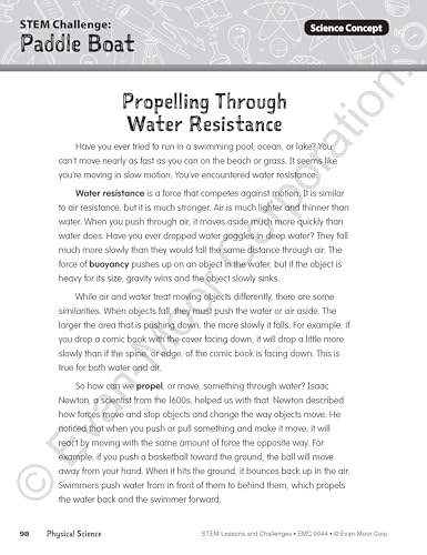 Evan-Moor Stem Lessons and Challenges, Grade 4 Homeschooling & Classroom Resource Workbook, Life, Earth and Physical Science Problem Solving, Peer Collaboration, Real-World, Visual Literacy, Printable