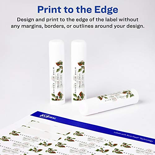 Avery® Printable Durable White Rectangle Labels, Sure Feed® Technology, 1" x 1.5", Print-to-the-Edge, Waterproof Labels, Laser & Pigment-Based Inkjet Compatible, 800 Total - style: 800 labels