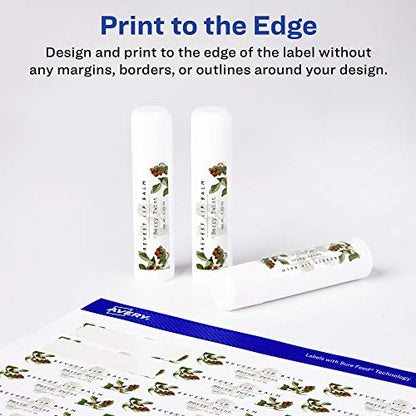 Avery® Printable Durable White Rectangle Labels, Sure Feed® Technology, 1" x 1.5", Print-to-the-Edge, Waterproof Labels, Laser & Pigment-Based Inkjet Compatible, 800 Total - style: 800 labels