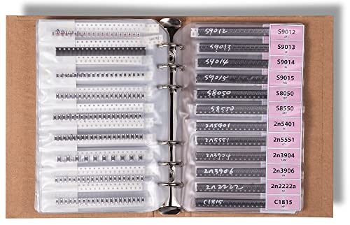 SMD 0805 Book, Resistors, Capacitors, Transistors, Diodes SMT Electronic Components Assortment - 5435 pcs - style: 0805 SMD Book