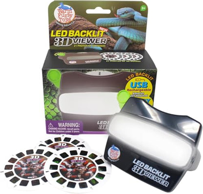 WARM FUZZY LED 3D Viewer Snakes | USB-C Rechargeable - color: Snakes