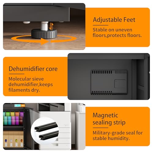 Filament Moisture-Proof Storage Large 3D Printer Stand - color: BLACK 180L