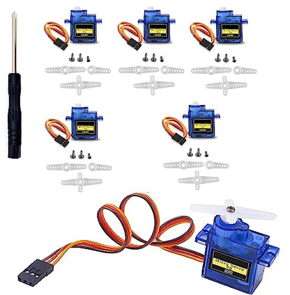 WWZMDiB SG90 Micro Servo Motor for Arduino Raspberry Pi DIY (6 Pcs) - style: 6 Pcs