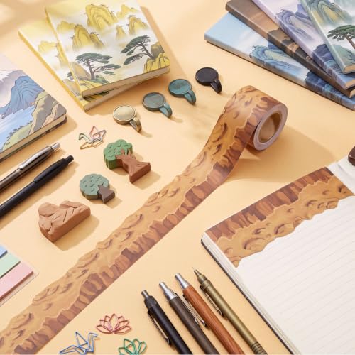 Fuutreo 33ft Gobi Sands Bulletin Board Borders Decoration, Classroom Display Board Trim Rolls for Office School Classroom Chalkboard Party Decoration