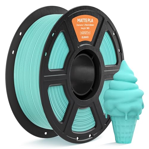 ELEGOO Matte PLA 3D Printer Filament 1.75mm Teal Green 1KG - color: 1kg Teal Green