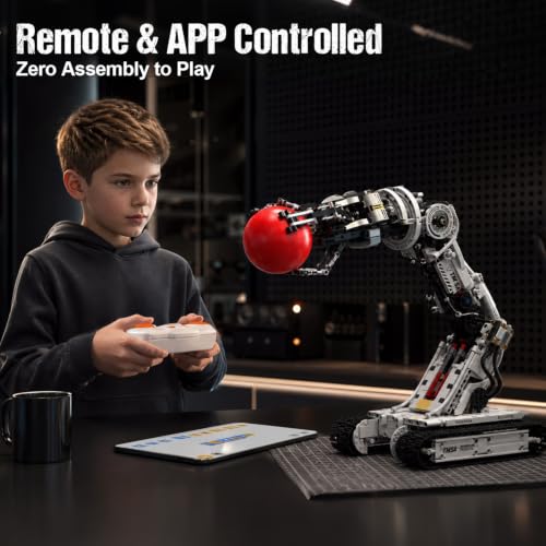 Gohero Technical Tracked Robot Arm Kit 1468PCS STEM Remote APP Control 8-14