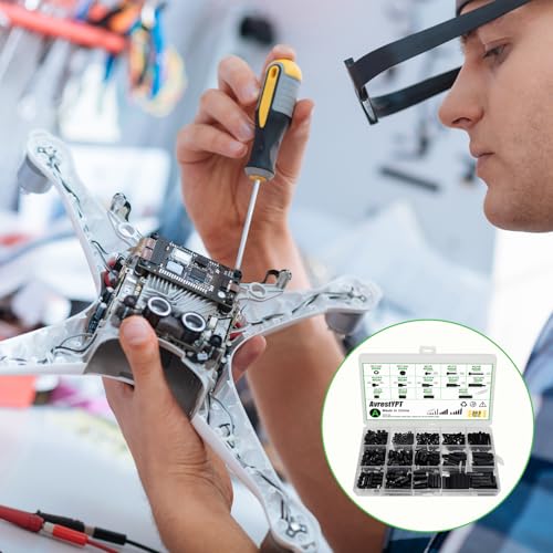 365 Pcs M2.5 Black Nylon Hex Standoff Screw Nut Kit - size: M2.5-365Pcs