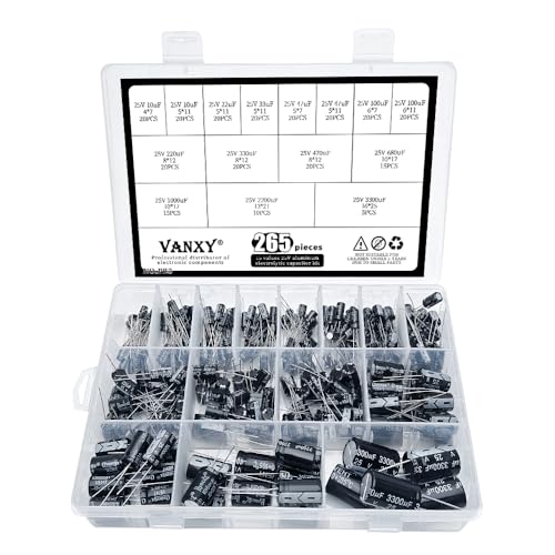 15Values 25V Aluminum Electrolytic Capacitor 10uF-3300uF kit