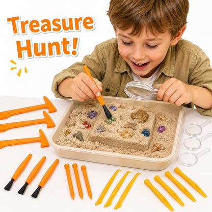 IMIKEYA Kids Excavation Tools, 3 Sets, Plastic