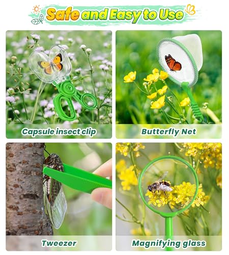 Bug Catcher for Kids Age 3-12, Bug Vacuum Catching Kit with Bug Collector