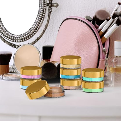 Sample Containers, Sample Jars, Cosmetic, Empty, Mini, 3 Gram, 200 PK Gold - color: Gold, size: 200 Pack