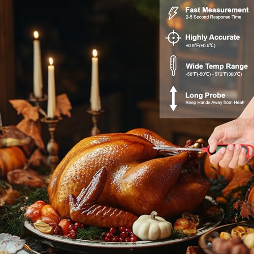 24 PCS Digital Meat Thermometer, Instant Read Food Thermometer