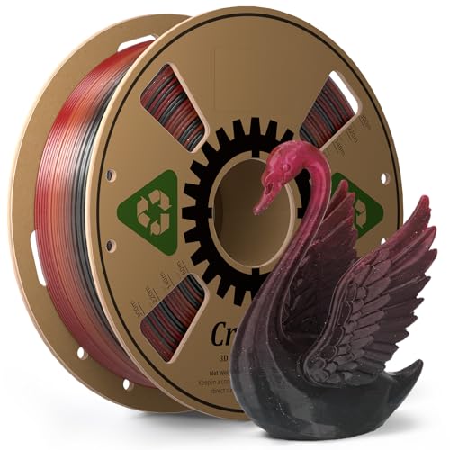 Creator 3D Printer Filament PLA 1.75mm, Crystal Gothic Rose Color, Dimensional Accuracy +/- 0.02 mm, 1kg Spool (2.2 lbs), Semi-Transparent Crimson Red - color: Pla Crystal Gothic Rose